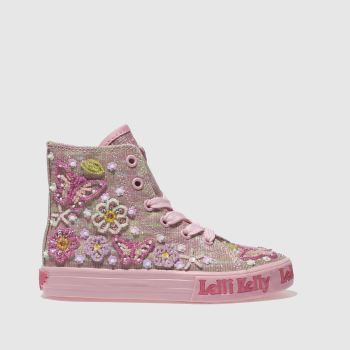 LELLI KELLY PINK & GREEN SHINING MID TRAINERS TODDLER LELLI KELLY PINK & GREEN SHINING MID TRAINERS TODDLER