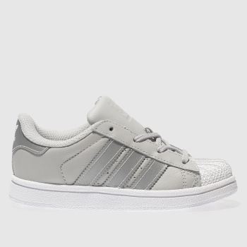 ADIDAS LIGHT GREY SUPERSTAR TRAINERS TODDLER ADIDAS LIGHT GREY SUPERSTAR TRAINERS TODDLER