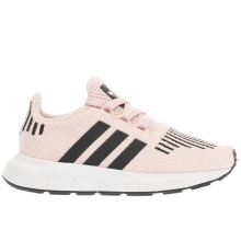 Adidas Pink & Black Swift Run Girls Toddler