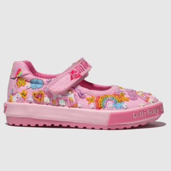 lelli kelly pink & white unicorn baby dolly shoes toddler lelli kelly pink & white unicorn baby dolly shoes toddler