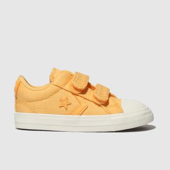 converse yellow star player 2v lo trainers toddler converse yellow star player 2v lo trainers toddler