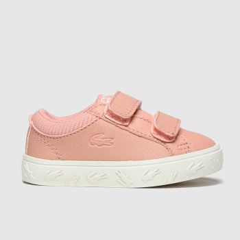 lacoste pink straightset trainers toddler lacoste pink straightset trainers toddler