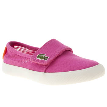 kids lacoste pink marice trainers kids lacoste pink marice trainers