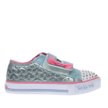SKECHERS PALE BLUE T TOES STARLIGHT GIRLS TODDLER TRAINERS SKECHERS PALE BLUE T TOES STARLIGHT GIRLS TODDLER TRAINERS