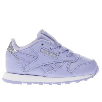 REEBOK LILAC CLASSIC LEATHER PASTEL GIRLS TODDLER TRAINERS REEBOK LILAC CLASSIC LEATHER PASTEL GIRLS TODDLER TRAINERS