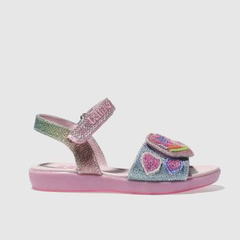 LELLI KELLY PINK RAINBOW HEARTS GIRLS TODDLER SANDALS LELLI KELLY PINK RAINBOW HEARTS GIRLS TODDLER SANDALS