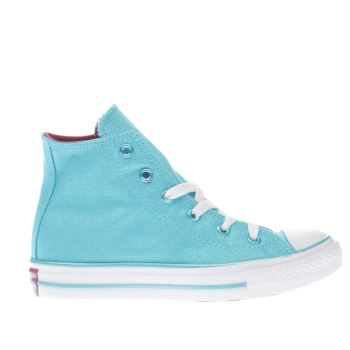 CONVERSE TURQUOISE ALL STAR HI GIRLS JUNIOR TRAINERS CONVERSE TURQUOISE ALL STAR HI GIRLS JUNIOR TRAINERS