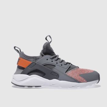 NIKE GREY HUARACHE RUN ULTRA TRAINERS JUNIOR NIKE GREY HUARACHE RUN ULTRA TRAINERS JUNIOR