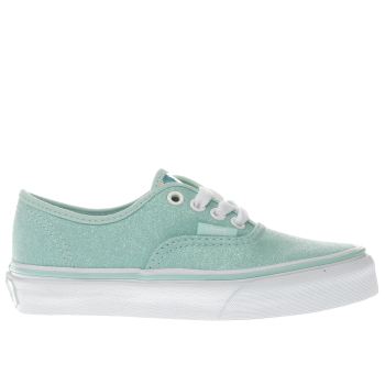 VANS TURQUOISE AUTHENTIC GIRLS JUNIOR TRAINERS VANS TURQUOISE AUTHENTIC GIRLS JUNIOR TRAINERS