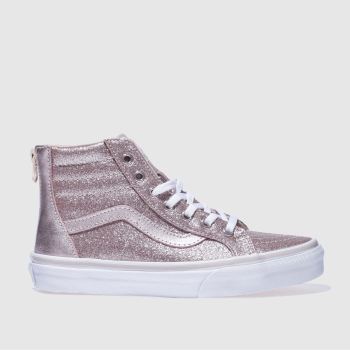 VANS PINK SK8-HI ZIP TRAINERS JUNIOR VANS PINK SK8-HI ZIP TRAINERS JUNIOR