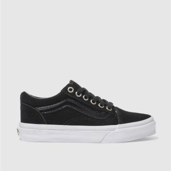 VANS BLACK & GOLD OLD SKOOL GIRLS JUNIOR TRAINERS VANS BLACK & GOLD OLD SKOOL GIRLS JUNIOR TRAINERS