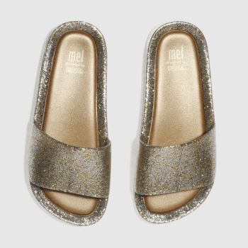 MELISSA GOLD BEACH SLIDE TRAINERS JUNIOR MELISSA GOLD BEACH SLIDE TRAINERS JUNIOR