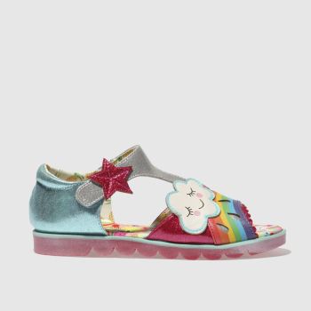 IRREGULAR CHOICE BLUE & PINK DIAMOND RAIN TRAINERS JUNIOR IRREGULAR CHOICE BLUE & PINK DIAMOND RAIN TRAINERS JUNIOR