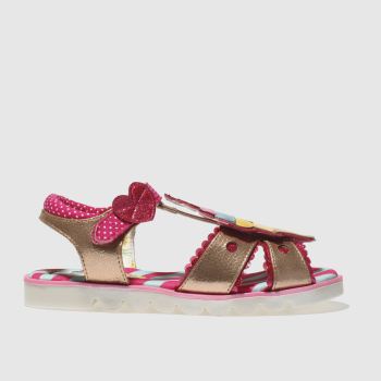 IRREGULAR CHOICE GOLD CHERRY ON TOP GIRLS JUNIOR SANDALS IRREGULAR CHOICE GOLD CHERRY ON TOP GIRLS JUNIOR SANDALS