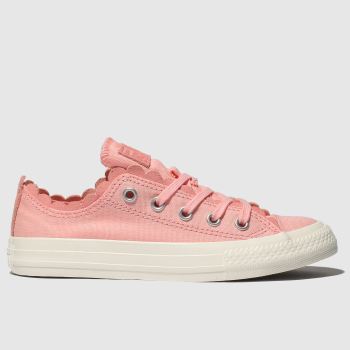converse pale pink chuck taylor all star lo trainers junior converse pale pink chuck taylor all star lo trainers junior