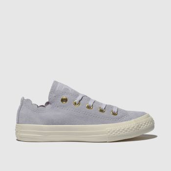 CONVERSE LILAC ALL STAR LO FRILLY THRILLS TRAINERS JUNIOR CONVERSE LILAC ALL STAR LO FRILLY THRILLS TRAINERS JUNIOR