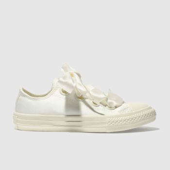 CONVERSE NATURAL ALL STAR BIG EYELETS LO TRAINERS JUNIOR CONVERSE NATURAL ALL STAR BIG EYELETS LO TRAINERS JUNIOR