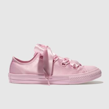 CONVERSE PINK ALL STAR BIG EYELETS LO TRAINERS JUNIOR CONVERSE PINK ALL STAR BIG EYELETS LO TRAINERS JUNIOR