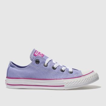 CONVERSE PURPLE CHUCK TAYLOR ALL STAR OX GIRLS JUNIOR TRAINERS CONVERSE PURPLE CHUCK TAYLOR ALL STAR OX GIRLS JUNIOR TRAINERS