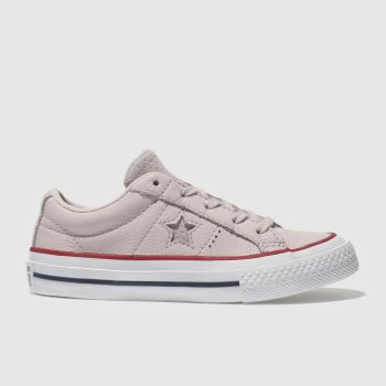 CONVERSE PALE PINK ONE STAR OX TRAINERS JUNIOR CONVERSE PALE PINK ONE STAR OX TRAINERS JUNIOR