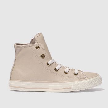 CONVERSE PALE PINK CHUCK TAYLOR ALL STAR HI TRAINERS JUNIOR CONVERSE PALE PINK CHUCK TAYLOR ALL STAR HI TRAINERS JUNIOR