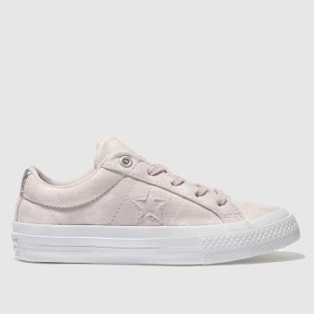 CONVERSE PALE PINK ONE STAR OX TRAINERS JUNIOR CONVERSE PALE PINK ONE STAR OX TRAINERS JUNIOR