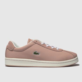 LACOSTE PALE PINK MASTERS TRAINERS JUNIOR LACOSTE PALE PINK MASTERS TRAINERS JUNIOR
