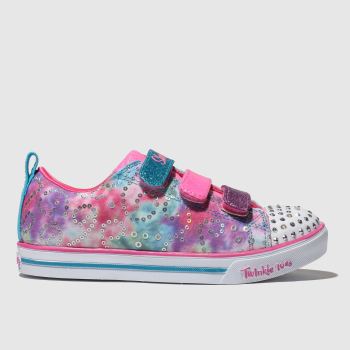 skechers pink sparkle lite rainbow brights trainers junior skechers pink sparkle lite rainbow brights trainers junior
