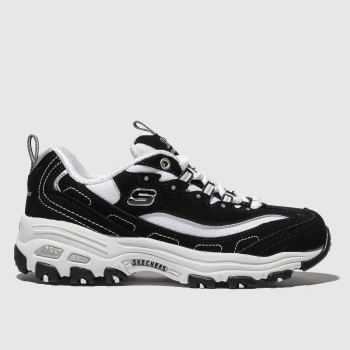 skechers black & white dlites biggest fan trainers junior skechers black & white dlites biggest fan trainers junior