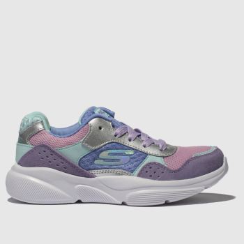 SKECHERS LILAC MERIDIAN CHARTED TRAINERS JUNIOR SKECHERS LILAC MERIDIAN CHARTED TRAINERS JUNIOR