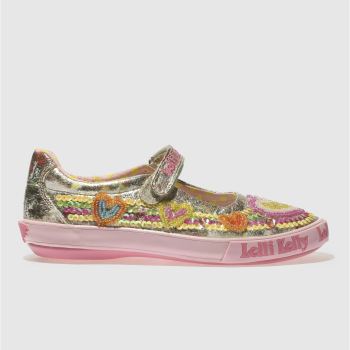 LELLI KELLY GOLD & PINK MILA DOLLY TRAINERS JUNIOR LELLI KELLY GOLD & PINK MILA DOLLY TRAINERS JUNIOR