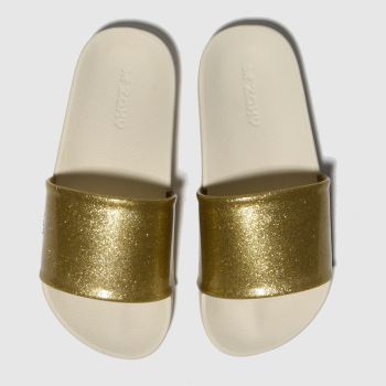 zaxy gold snap slide sandals junior zaxy gold snap slide sandals junior