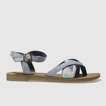 TOMS BLUE LEXIE TRAINERS JUNIOR TOMS BLUE LEXIE TRAINERS JUNIOR