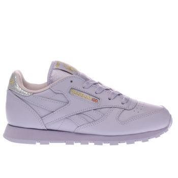 REEBOK LILAC CLASSIC LEATHER GIRLS JUNIOR TRAINERS REEBOK LILAC CLASSIC LEATHER GIRLS JUNIOR TRAINERS