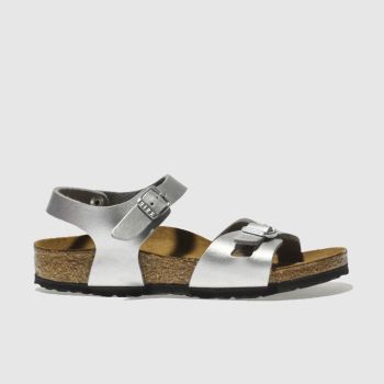 BIRKENSTOCK SILVER RIO SANDALS JUNIOR BIRKENSTOCK SILVER RIO SANDALS JUNIOR