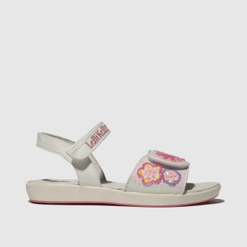 lelli kelly white & pink daisy sandals junior lelli kelly white & pink daisy sandals junior