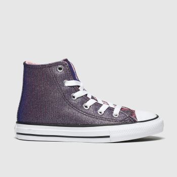 converse purple all star hi space star trainers junior converse purple all star hi space star trainers junior