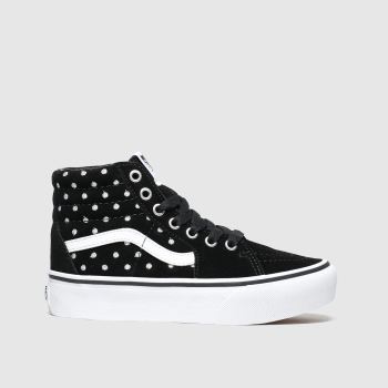 vans black & white sk8-hi platform 2.0 trainers junior vans black & white sk8-hi platform 2.0 trainers junior