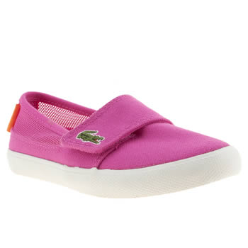 kids lacoste pink marice trainers kids lacoste pink marice trainers