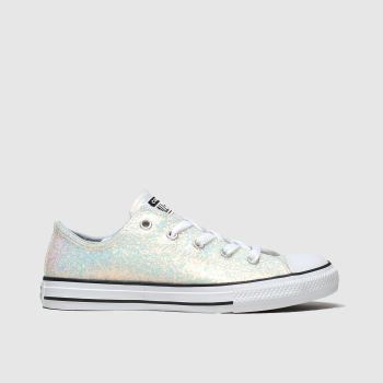 converse white & pl blue all star lo glitter trainers junior converse white & pl blue all star lo glitter trainers junior