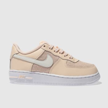 NIKE PEACH AIR FORCE 1 LV8 GIRLS JUNIOR TRAINERS NIKE PEACH AIR FORCE 1 LV8 GIRLS JUNIOR TRAINERS