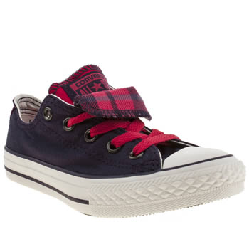 kids converse purple all star double tongue trainers kids converse purple all star double tongue trainers