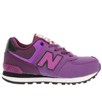 NEW BALANCE PURPLE 574 GIRLS JUNIOR TRAINERS NEW BALANCE PURPLE 574 GIRLS JUNIOR TRAINERS