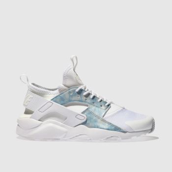 NIKE WHITE & PL BLUE HUARACHE RUN ULTRA TRAINERS YOUTH NIKE WHITE & PL BLUE HUARACHE RUN ULTRA TRAINERS YOUTH