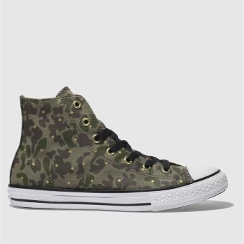 CONVERSE KHAKI CHUCK TAYLOR ALL STAR HI GIRLS YOUTH TRAINERS CONVERSE KHAKI CHUCK TAYLOR ALL STAR HI GIRLS YOUTH TRAINERS