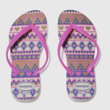 HAVAIANAS PINK & BLUE SLIM FASHION GIRLS YOUTH SANDALS HAVAIANAS PINK & BLUE SLIM FASHION GIRLS YOUTH SANDALS