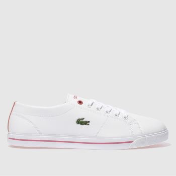 LACOSTE WHITE & PINK RIBERAC TRAINERS YOUTH LACOSTE WHITE & PINK RIBERAC TRAINERS YOUTH