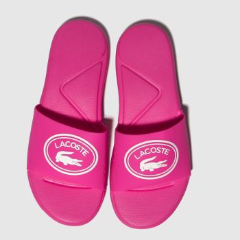 LACOSTE PINK L.30 SLIDE SANDALS YOUTH LACOSTE PINK L.30 SLIDE SANDALS YOUTH