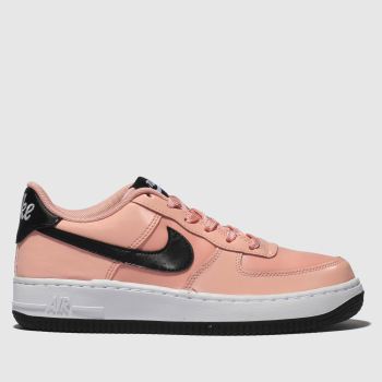 nike pink & black air force 1 vday trainers youth nike pink & black air force 1 vday trainers youth