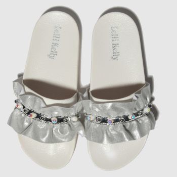 LELLI KELLY WHITE & SILVER KATIA SANDALS YOUTH LELLI KELLY WHITE & SILVER KATIA SANDALS YOUTH